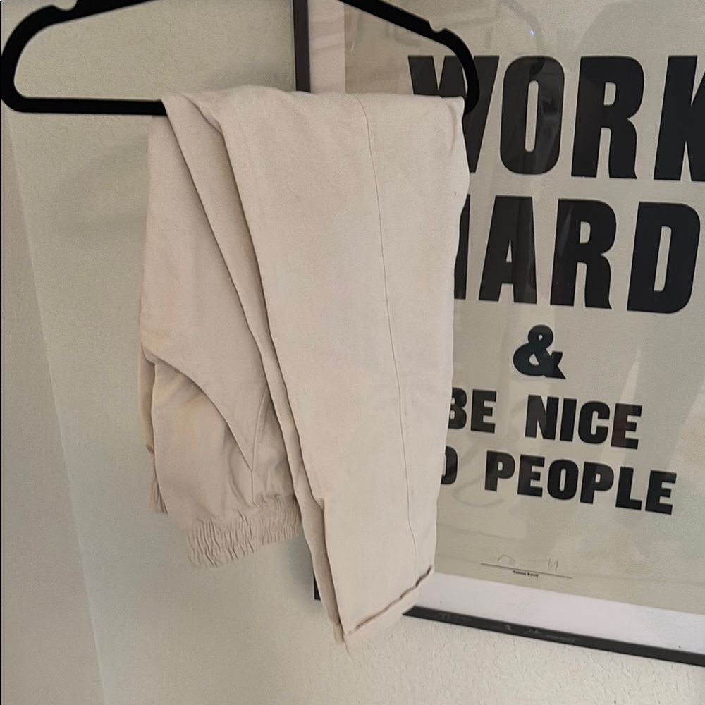 Elizabeth Suzanne Clyde Cotton Canvas Pants in Vanilla/Cream